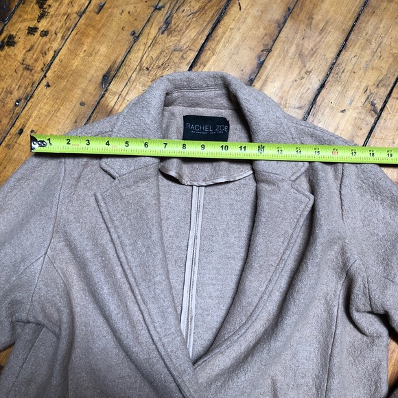 Rachel Zoe wool blend long coat, size large - Picture 7 of 11